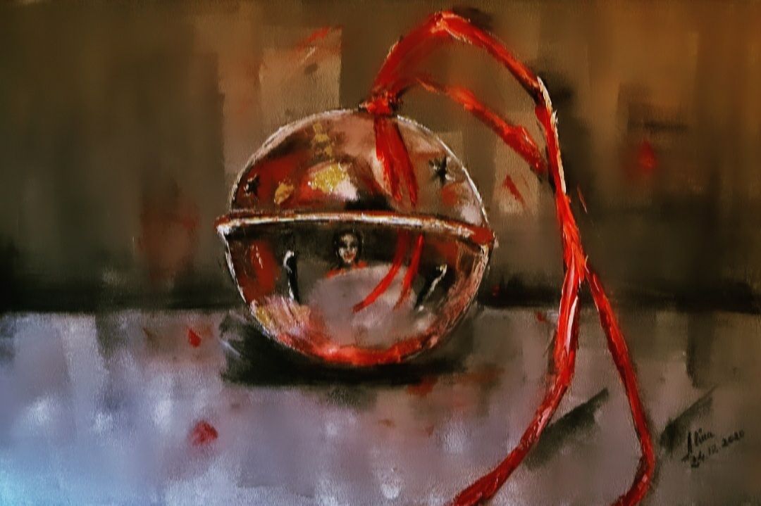 ArteDiAlina.com painting: Crystal Ball